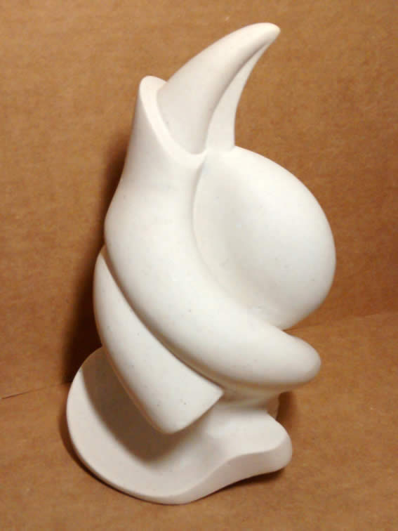Cogumelo 01. Escultura em gesso.